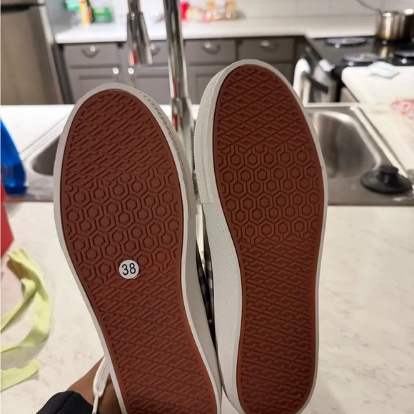 Burberry Checkered Canvas Sneakers - Picture 4 of 5